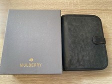 Mulberry Black Grained Leather A6 Diary Organiser 