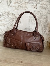 Ri2k brown genuine leather bag
