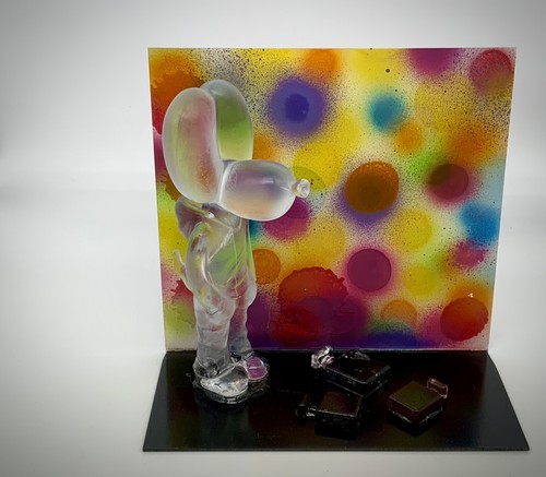 Balloon dog sculpture - balloon, signed
