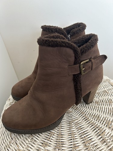 Jigsaw ladies brown suede - ladies,