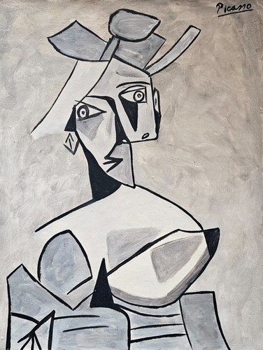 Pablo picasso signed cubist - signed,