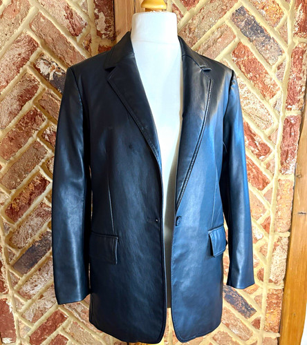 Black faux leather - h&m,