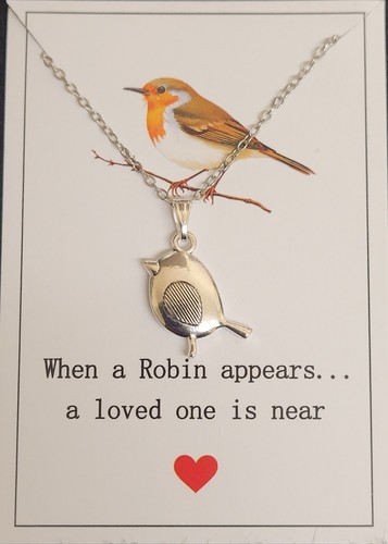 Beautiful silver plated robin - plated,