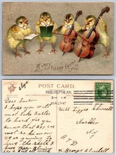 Antique Easter Postcard Chicks