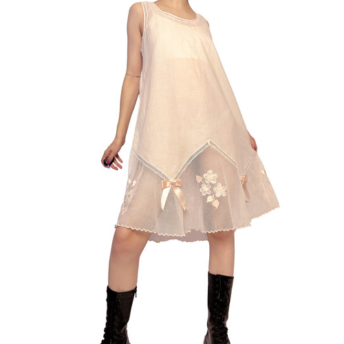 Vintage pastel pink slip - vintage, dress