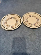 Royal Doulton Harvest Garland Lambethware Side Plates x 2 Excellent Condition
