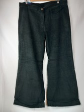 Spase Women's Black  Corduroy Flares W38 L32 Vintage 1990s BNWT