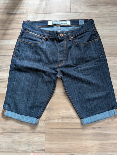 Superdry blue denim - blue, shorts