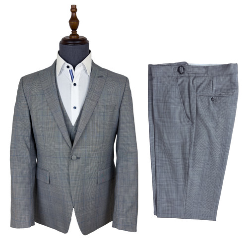 Grey three piece suit prince - three,
