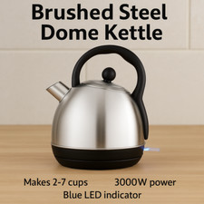 Brushed Steel Dome Kettle |