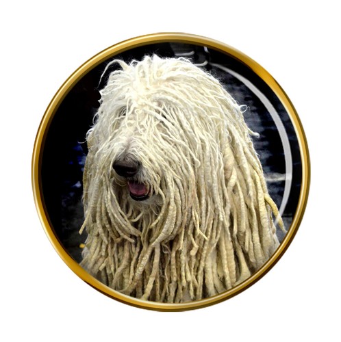 Komondor dog lapel - komondor, pin