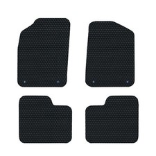 Fiat 500 2012-2021 GENUINE LUXURY Tailored Rubber Car Floor Mats Black Set