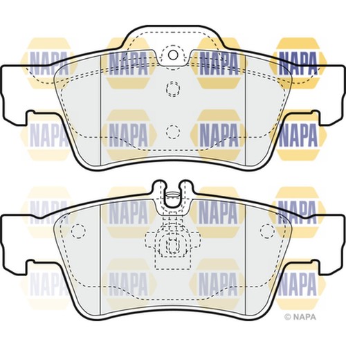 Brake pads set - for, mercedes