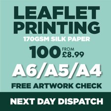 Leaflet Printing, Flyer Printing, Flyers, Leaflets, A6 / A5 / A4 Next Day