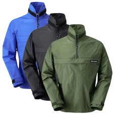 Buffalo Mens Windshirt Pertex Quantum (Non Fleece) - Black, Green & Royal Blue