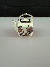 Masons Ironstone Blue Mandalay Miniature Kettle / Tea Pot 7.5 cm High