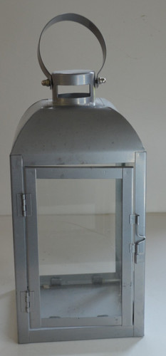 Candle lantern silver colour - candle,