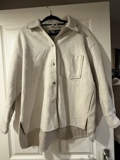 Zara Cream Summer Shacket Size