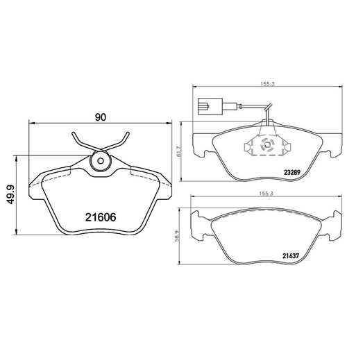 Mintex front rear - &,
