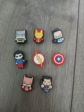 Superhero crocs jibbittz shoe