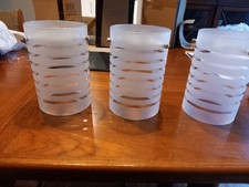 3 Small Glass Pendant Shades Ex B AND Q