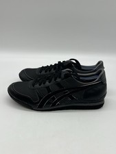 Asics Onitsuka Tiger Ultimate 81 Mens 9.5 Black Leather Mesh Athletic Sneakers.