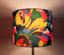 FREE POSTAGE!! *RARE* LAMPSHADE liberty fabric 60s 70s vintage style. 30cm 