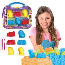 Magic Motion Sand for Kid Play Set Multicolour Molds and Tray Carry Case Toy Set