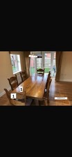 Oak Dining Table And Chairs Set (6 Chairs)