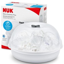 NUK Micro Express Plus Microwave Bottle Steriliser | Steam Sterilises up to 4