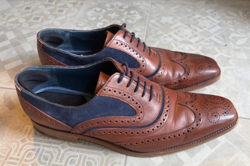Barkers quality navy suede - barkers,
