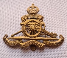 Royal Artillery Cap Badge RA