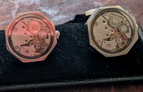 Cufflinks steampunk watchmaker - cufflinks, steampunk/watchmaker