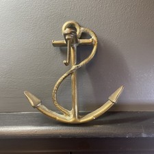 Vintage Brass Coat Hook Ships