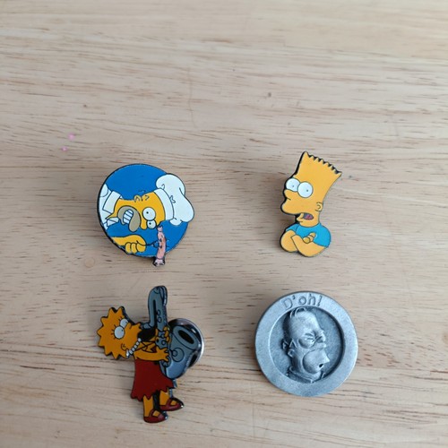 Simpsons pin badges over 30yrs - pin,