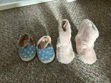 Baby Girl Sandals And Slipper Boots Size 12-18 Months 