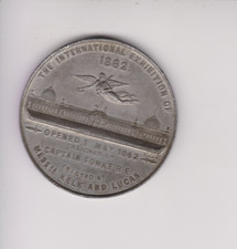 1862 International Exhibition ' Ottley, Birmingham RARE 52MM HIGH GRADE MEDAL