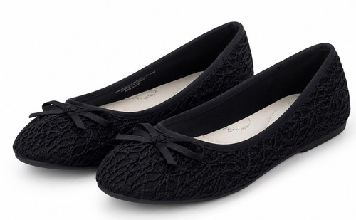 Evans black crochet - crochet, ballet