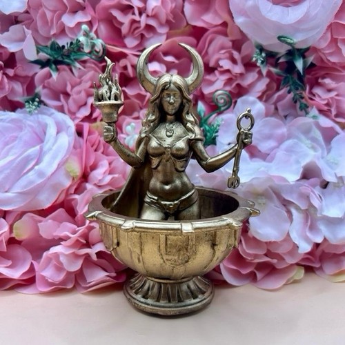 Hecate statue offering bowl - statue,
