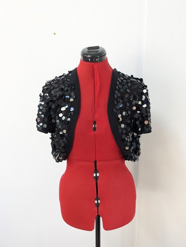 Per una sequin knitted black - per,