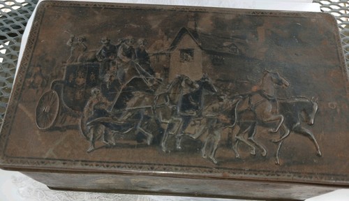 Vintage embossed stagecoach - embossed,
