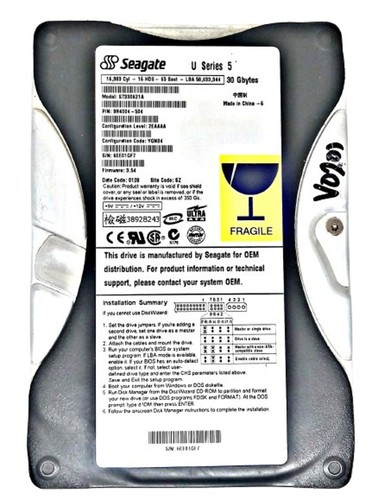 30gb seagate series - 5, ultra