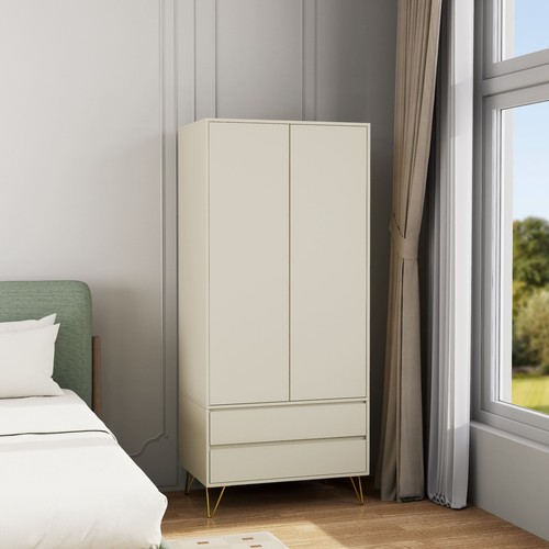 Wooden door wardrobe with - 2, 2