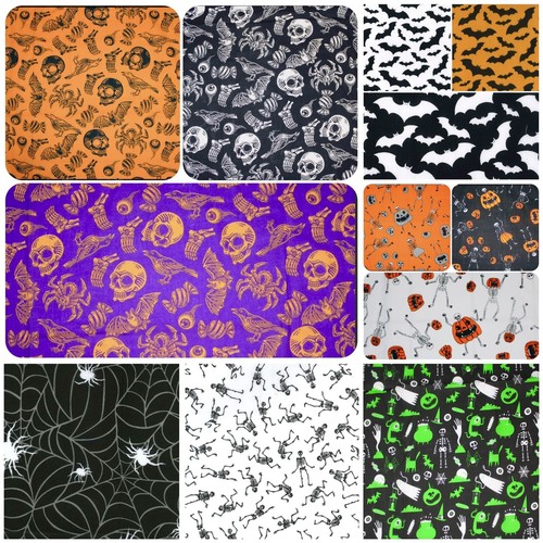 Halloween fabric poly - halloween,