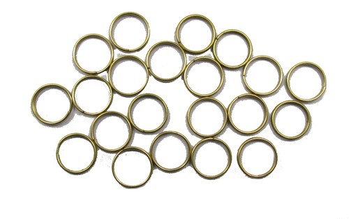 Rings brass button - brass,