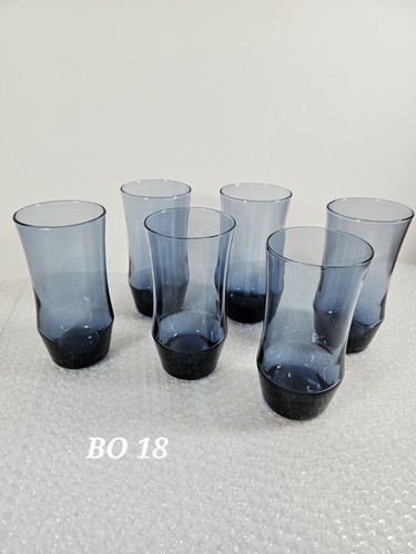 Blue glass beverage - blue,