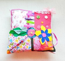Dementia Fidget Cushion Pink