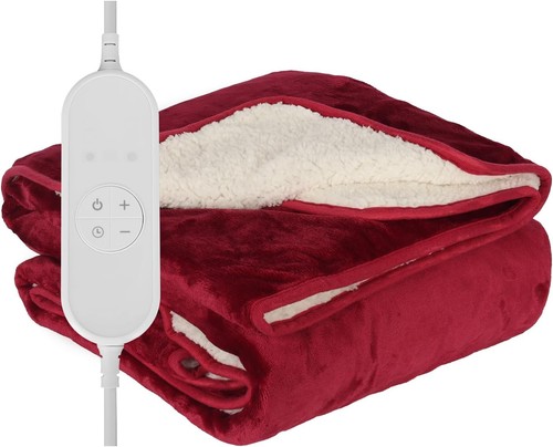 Electric heated fleece throw - electric,