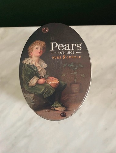 Vintage pears soap tin - soap,