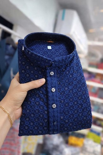 Men chikankari kurta - men's, pajama